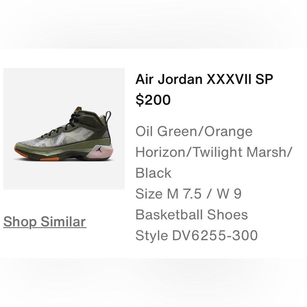Air Jordan XXXVII SP Camouflage